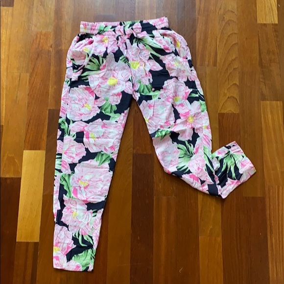 French Connection Lightweight Floral Pants, Size 0 - Picture 2 of 8
